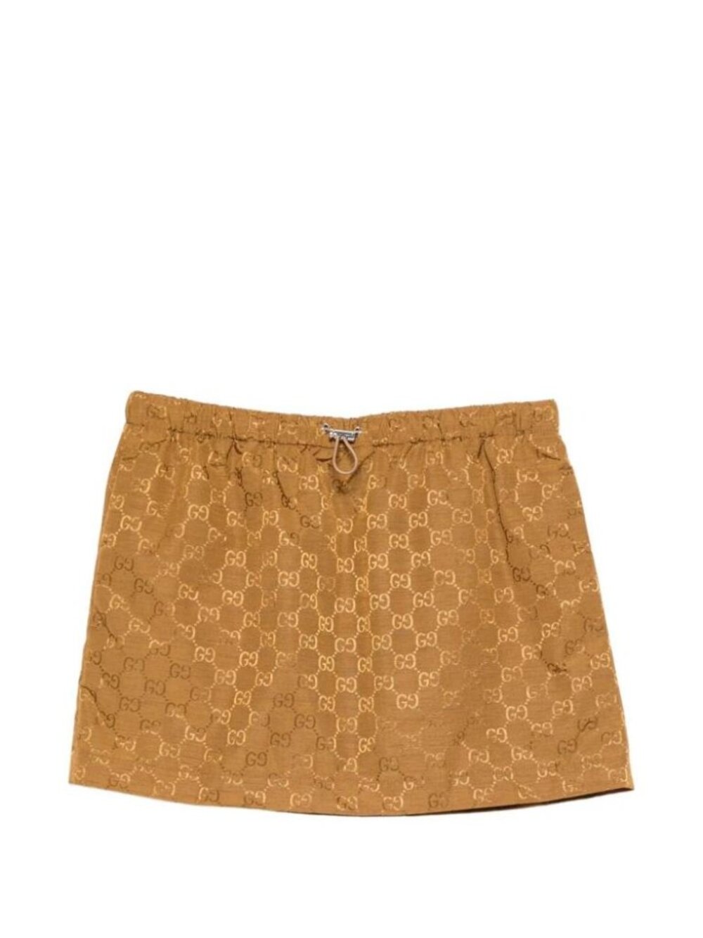 Gucci Mini Skirt Gg With Elasticated Waistband Tag Size 44 Women